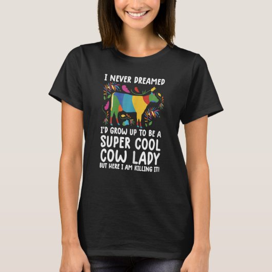 Womens Cool cows For Women Girls cow farmer farm Tシャツ (正面)