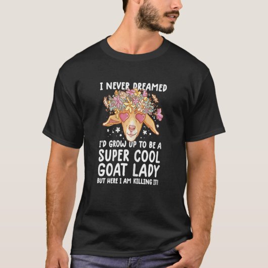 Womens Cool Goats For Women Girls  goa farmer farm Tシャツ (正面)