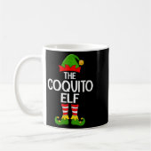 Womens Coquito Elf Xmas Matching Family Elf Squad コーヒーマグカップ (左)