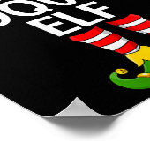 Womens Coquito Elf Xmas Matching Family Elf Squad  ポスター (角)