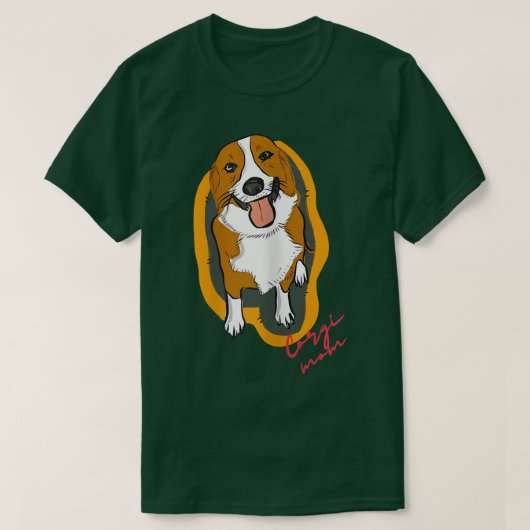 Womens Corgi Mom Love Cute Dog Mom Womans  Tシャツ (デザイン正面)