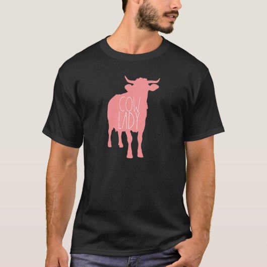 Womens Cow Lady Farm Girl Cattle Farmer Cow Farmin Tシャツ (正面)