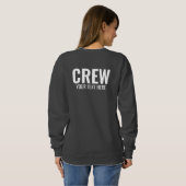 Womens Crew Sweatshtsカスタム文字ここにロゴを追加 スウェットシャツ (裏面フル)