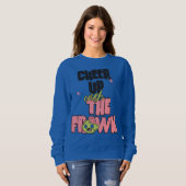 WOMEN'S CRUSH THE FROWN CHEER UP SWEATSHIRT スウェットシャツ (正面フル)