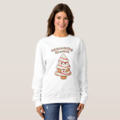 women's Cute Christmas Sweater スウェットシャツ (正面フル)
