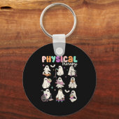 Womens Cute Ghost Physical Therapy Pt Physical The キーホルダー (正面)