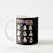 Womens Cute Ghost Physical Therapy Pt Physical The コーヒーマグカップ (左)