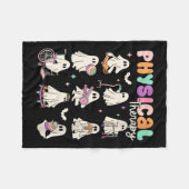 Womens Cute Ghost Physical Therapy Pt Physical The フリースブランケット (正面(横))