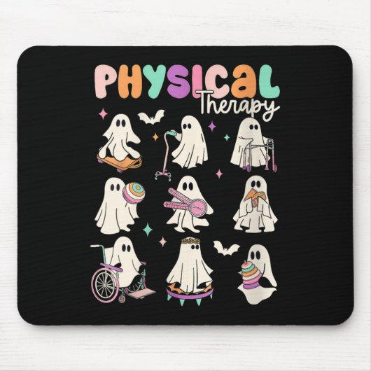 Womens Cute Ghost Physical Therapy Pt Physical The マウスパッド (正面)