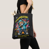 WOMEN'S DABBING FUTURE LESSONS LEARN TOTE BAG トートバッグ (クローズアップ)
