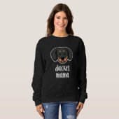 Womens Dachshund Mum スウェットシャツ (正面フル)
