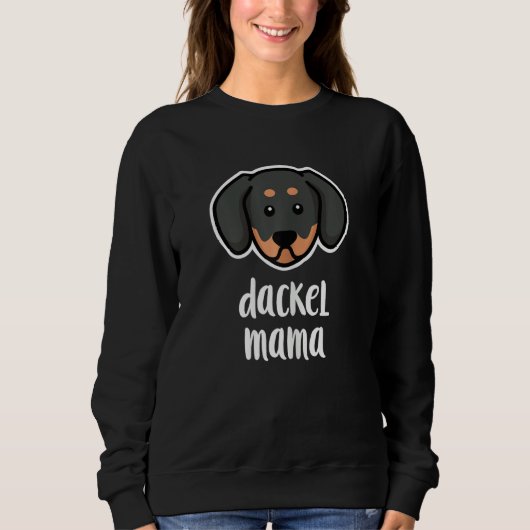Womens Dachshund Mum スウェットシャツ (正面)