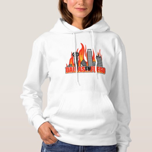 Women's Dallas En Fuego Hoodie パーカ (正面)