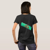 Women's "Dark Minds Forb Dark Times" on black Tシャツ (裏面フル)