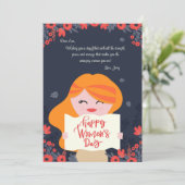Women's Day Cutie Greeting Card シーズンカード (スタンド正面)