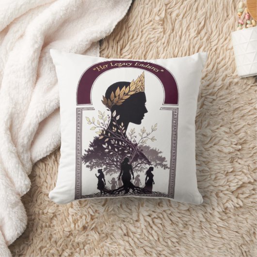 Womens Day Strength Legacy, Women Empowerment Gift クッション (ブランケット)