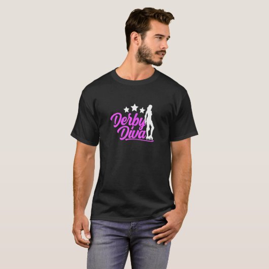 Womens Derby Diva  Roller Derby Tシャツ (正面フル)