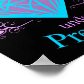 Womens Diamonds Are D Under Pressure - Motivationa ポスター (角)