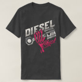 Womens Diesel Chick Trucker Highway Truck Driver A Tシャツ (デザイン正面)