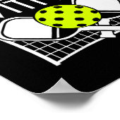 Womens Dill With It Funny Ckleball Paddle And Net  ポスター (角)