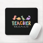 Womens Dinosaur Teacher Teachersaurus Rex Funny Di マウスパッド (マウス)