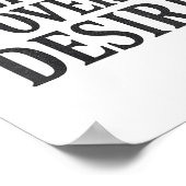 Womens Discipline Over Desire _ Stoic Motivational ポスター (角)