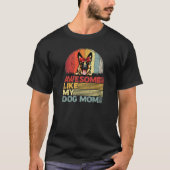 Womens Distressed German Shepherd Tee Awesome Like Tシャツ (正面)