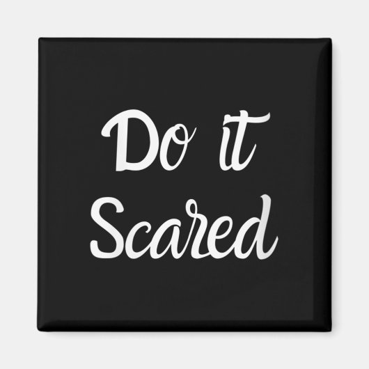 Womens Do It Ed Insres Courage Motivational V-neck マグネット (正面)