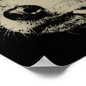 Women's dog smoking cigarette funny chihuahua meme ポスター (角)