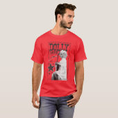 Womens Dolly Parton Country Music Legend VNeck Sma Tシャツ (正面フル)