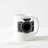 Womens Don'T Be Negative Funny Photography Camera コーヒーマグカップ (正面右)