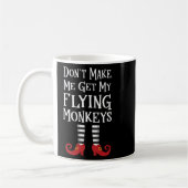 Womens Don't Make Me Get My Flying Monkeys Apparel コーヒーマグカップ (左)