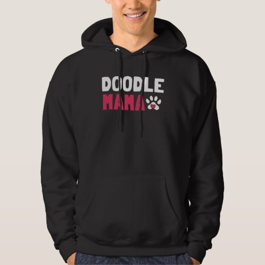 Womens Doodle Mama Labradoodle Goldendoodle パーカ (正面)