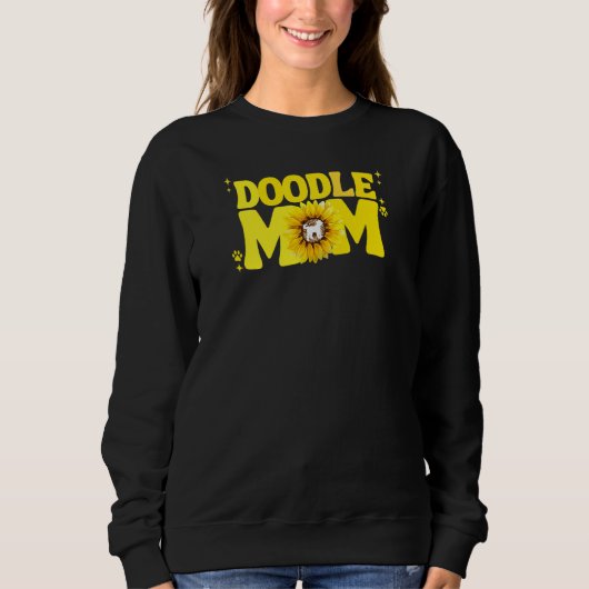 Womens Doodle Mom Labradoodle Bernedoodle Goldendo スウェットシャツ (正面)