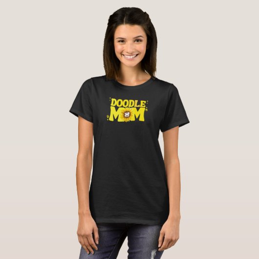 Womens Doodle Mom Labradoodle Bernedoodle Goldendo Tシャツ (正面フル)