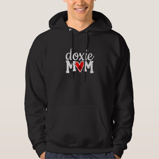 Womens Doxie Dachshund Dog Mom 1 パーカ (正面)