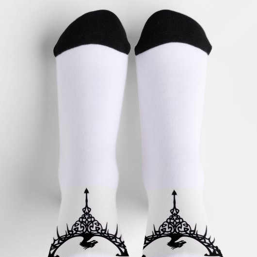 Women's Dragon symbol socks ソックス (上部)