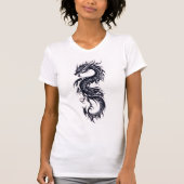 women's dragon symbol t-shirt tシャツ (正面)