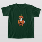 Women's Duck  Pumpkin Halloween Tee Shirts. Tシャツ (レイダウン)