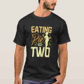 Womens Eating pie for two Tシャツ (正面)