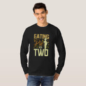 Womens Eating pie for two Tシャツ (正面フル)
