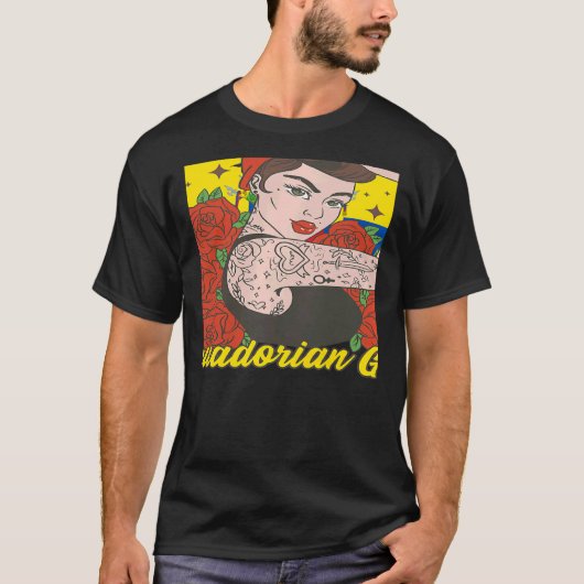 Womens Ecuadorian Girl Ecuador Tシャツ (正面)