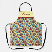 Womens Elegant Stylish Rustic Floral Pattern エプロン (正面)