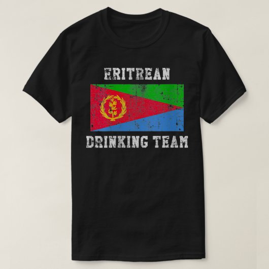 Womens Eritrean Drinking Team Funny National Pride Tシャツ (デザイン正面)