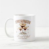 Womens Espresso Martini Social Club Drinking Tail  コーヒーマグカップ (左)