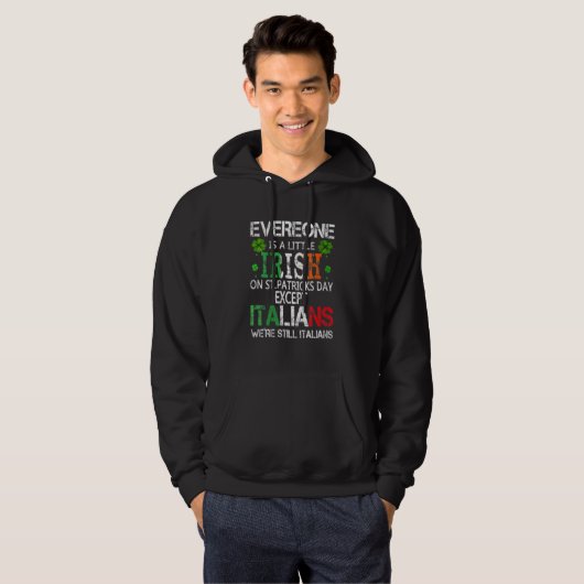 Womens Everyone Is Little Irish On St Patrick Da パーカ (正面フル)