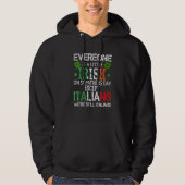 Womens Everyone Is Little Irish On St Patrick Da パーカ (正面)