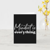 Womens Everything Is Mindset Insrational Mind Moti カード (黄色い花)