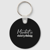 Womens Everything Is Mindset Insrational Mind Moti キーホルダー (正面)