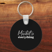 Womens Everything Is Mindset Insrational Mind Moti キーホルダー (正面)